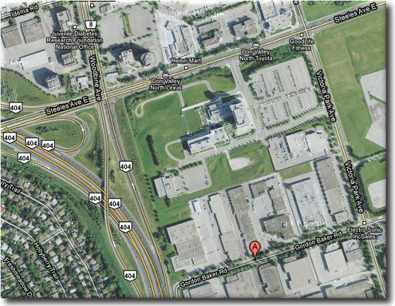 Our location - On click new window opens